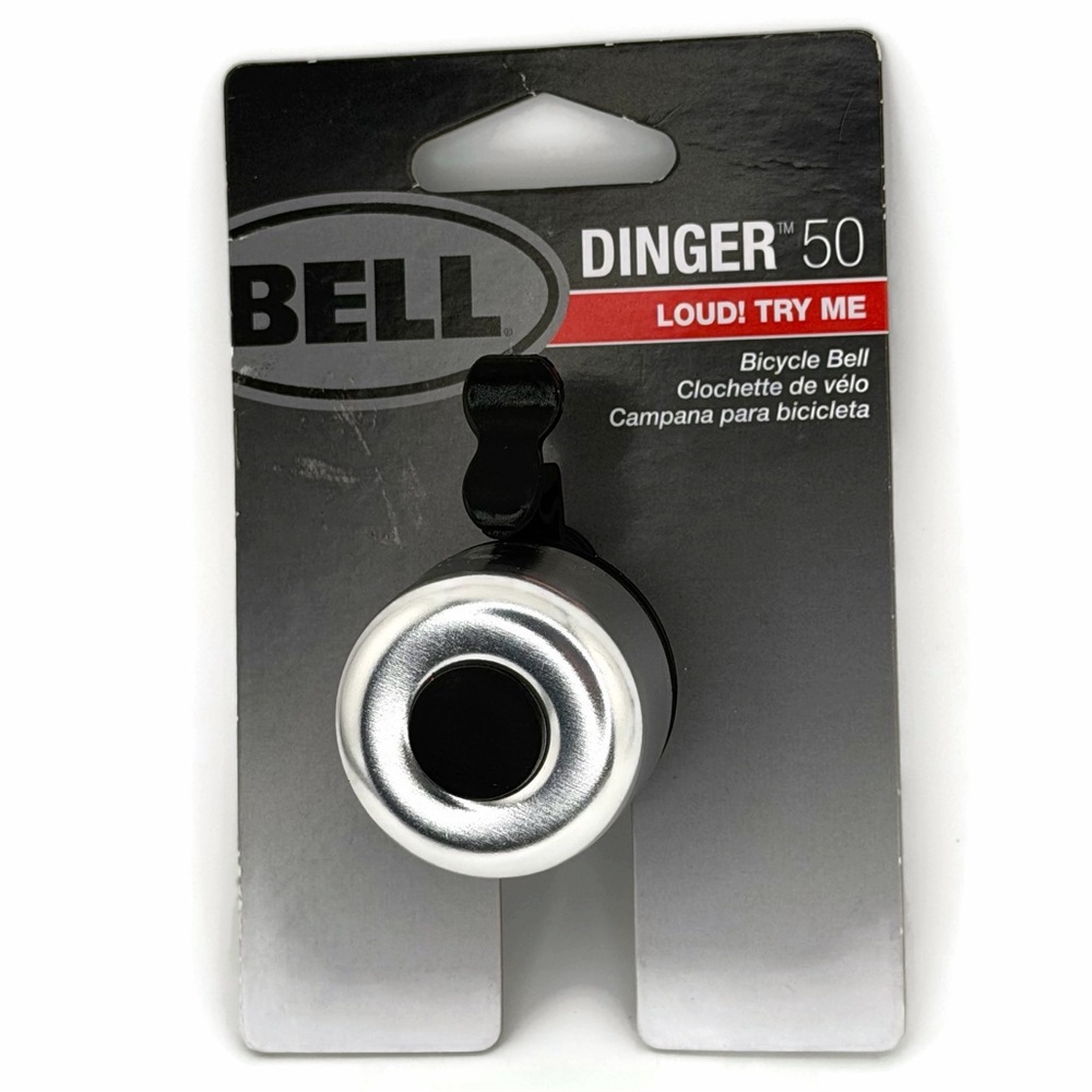Bell Dinger 50 Silver Bicycle Bell